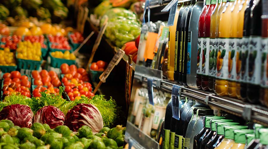 Naturkostladen vs. Supermarkt